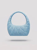 Sky Blue Textured Handbag