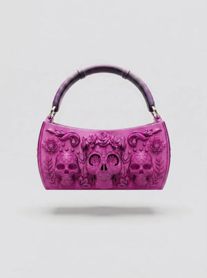 Floral Embossed Ombre Reticule