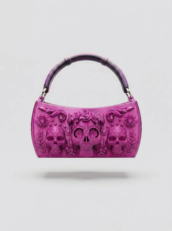 Floral Embossed Ombre Reticule