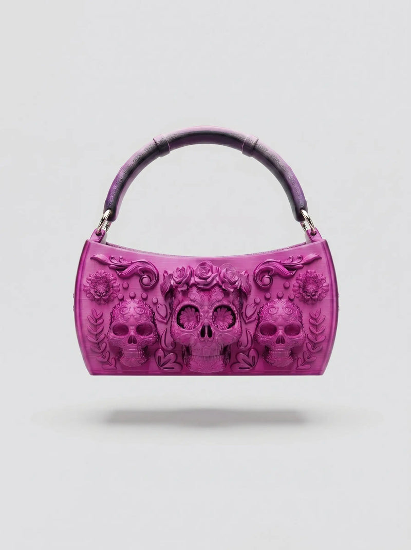 Floral Embossed Ombre Reticule