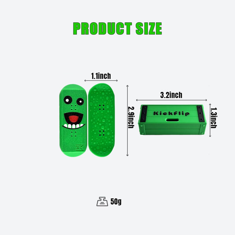 RareDude Snaps | Green Monster Magnetic Fingerboard Fidget Slider