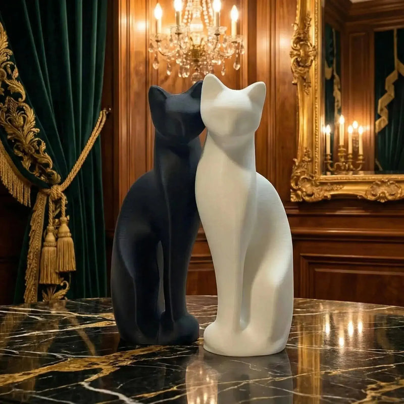 RareDude® Nirvana | Cat Yoke Sculptural Statue Art