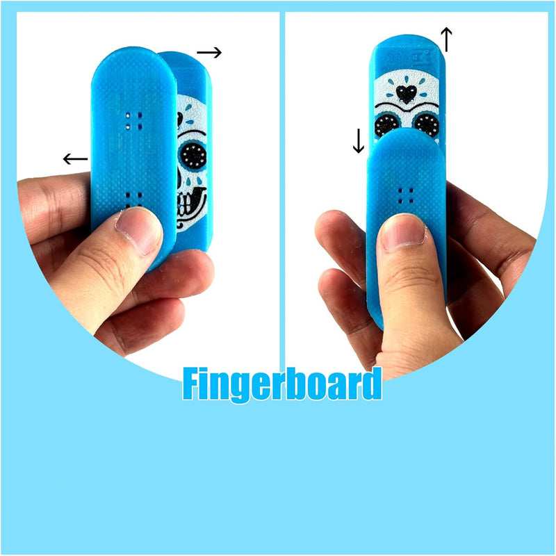 RareDude Snaps | Blue Sugar Skull Magnetic Fingerboard Fidget Slider