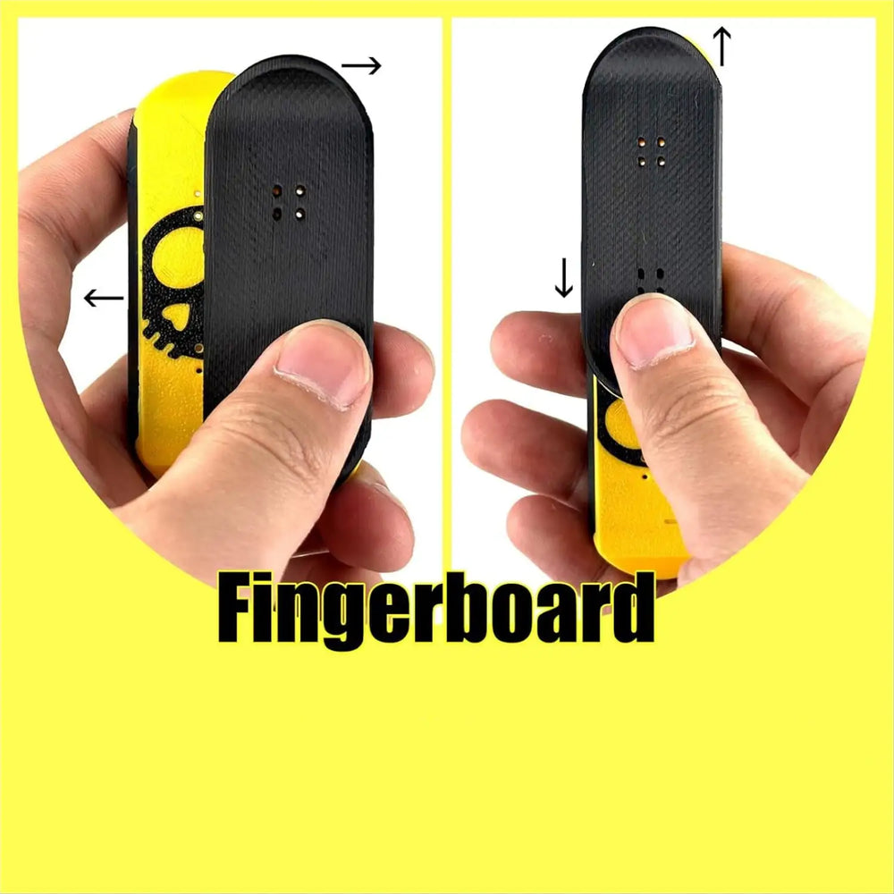 RareDude Snaps | Yellow Skull Magnetic Fingerboard Fidget Slider