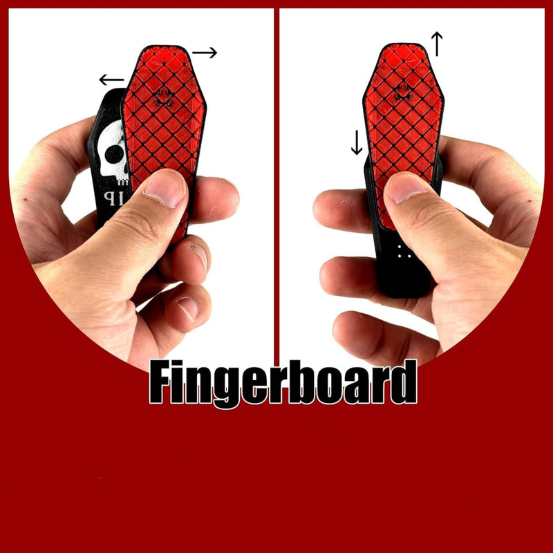 RareDude Snaps | Gothic Skull Magnetic Fidget Slider & Coffin Desk Toy