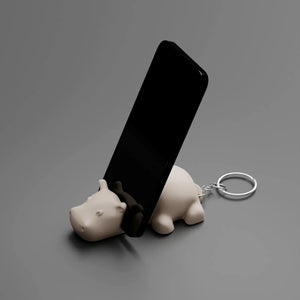 RareDude® Hippo Articulated Keychain