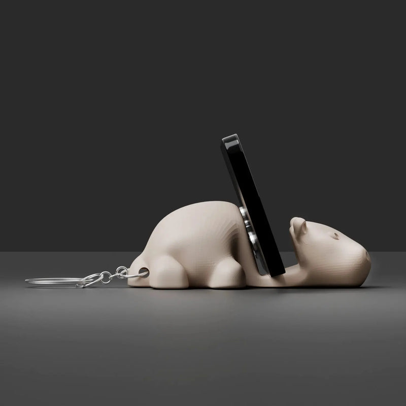 RareDude® Hippo Articulated Keychain