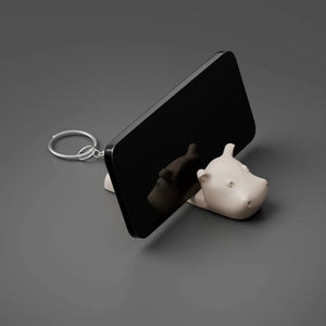 RareDude® Hippo Articulated Keychain