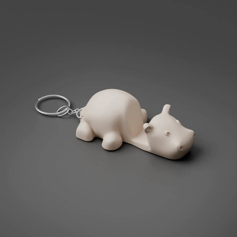 RareDude® Hippo Articulated Keychain