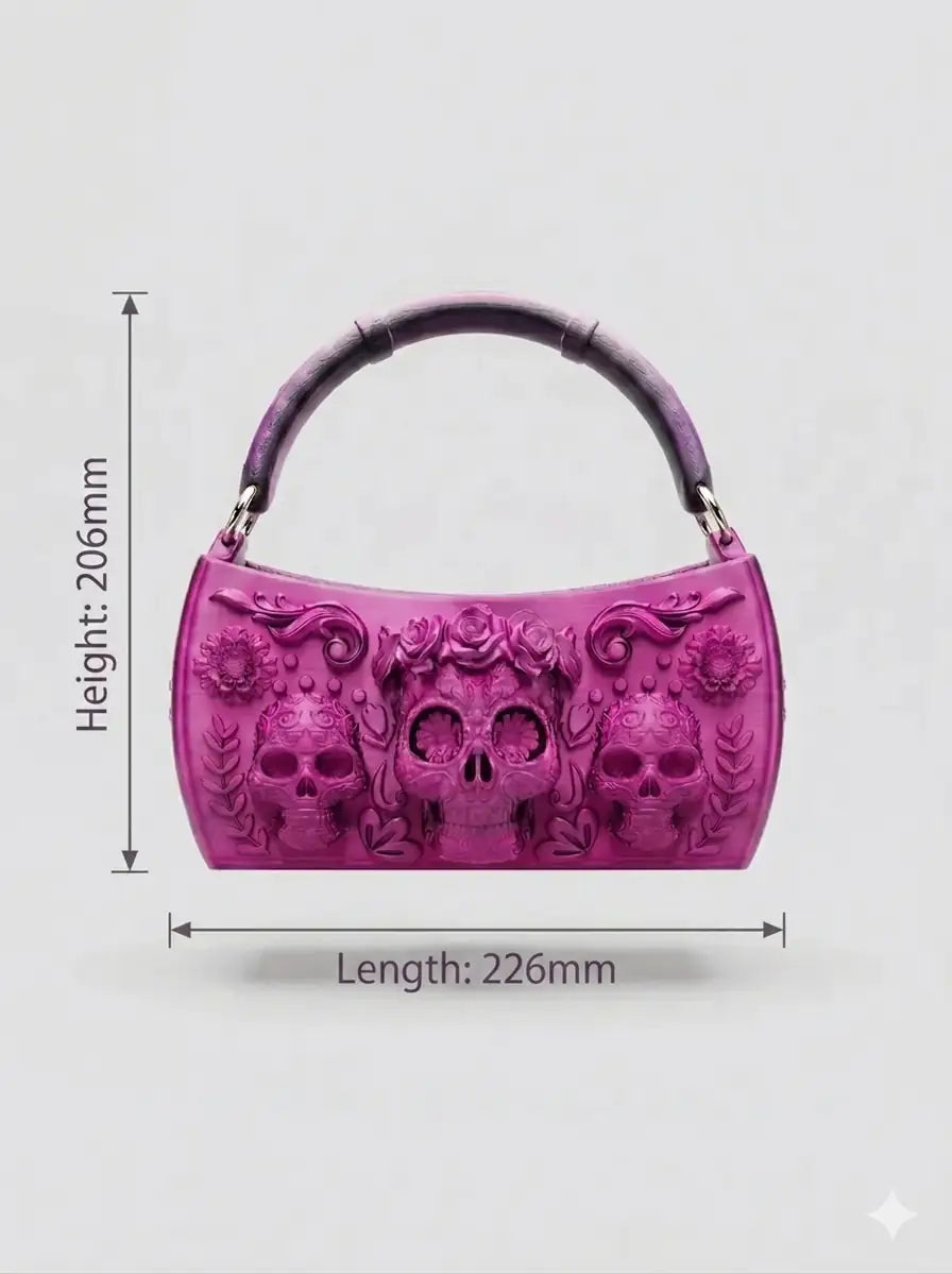 Floral Embossed Ombre Reticule