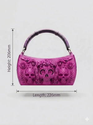 Floral Embossed Ombre Reticule