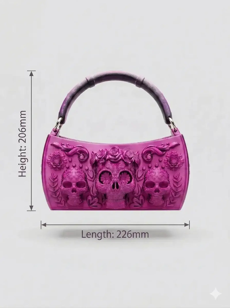 Floral Embossed Ombre Reticule