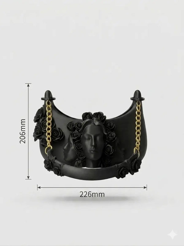 Sculpted Gothic Face Handbag