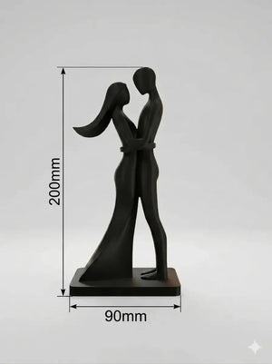 RareDude® Romantic Embracing Sculptural Statue