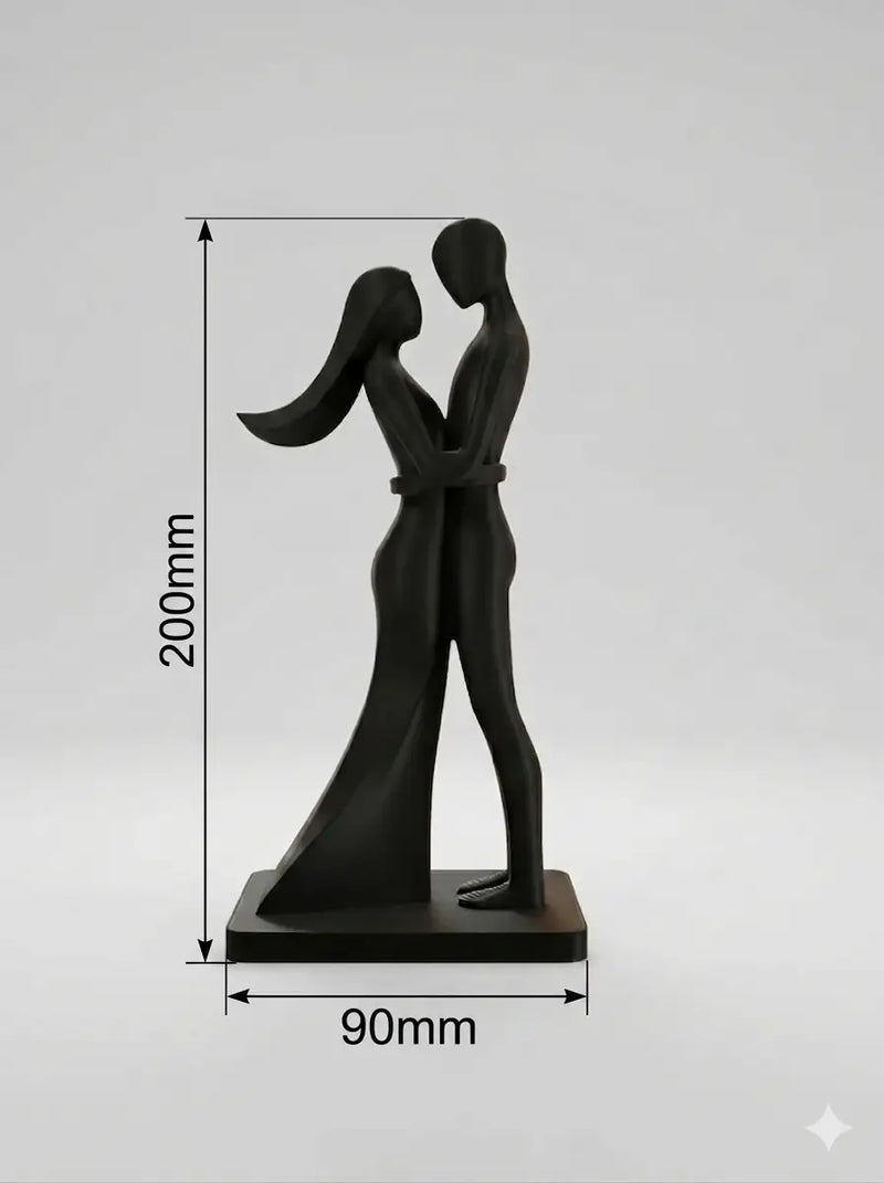 Romantic Embracing Sculptural Statue