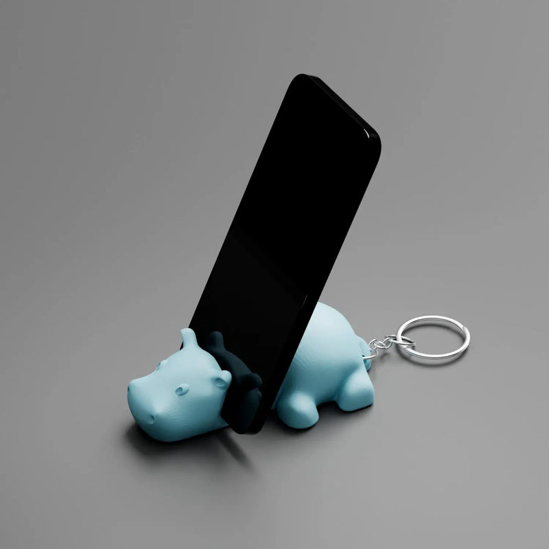 RareDude® Hippo Articulated Keychain