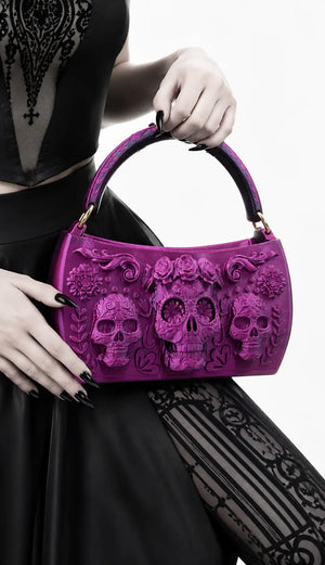 Floral Embossed Ombre Reticule